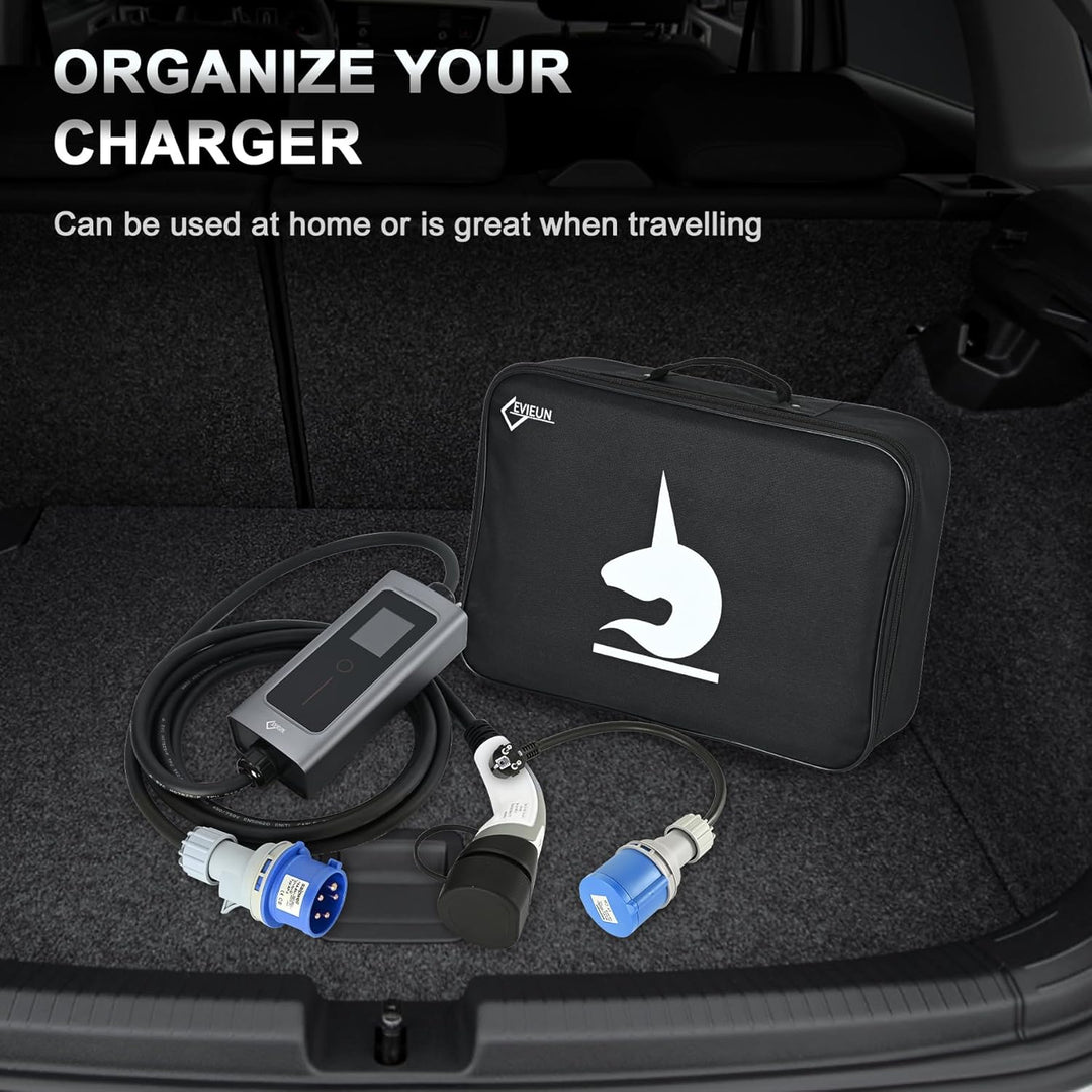 EVIEUN EV Ladekabel Typ 2 7,2 kW 1-Phasen 6-32 A 5M, EV-Ladegerät Ladekabel CEE auf Typ 2 mit Allen