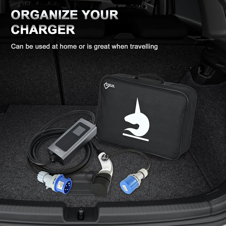 EVIEUN EV Ladekabel Typ 2 7,2 kW 1-Phasen 6-32 A 5M, EV-Ladegerät Ladekabel CEE auf Typ 2 mit Allen