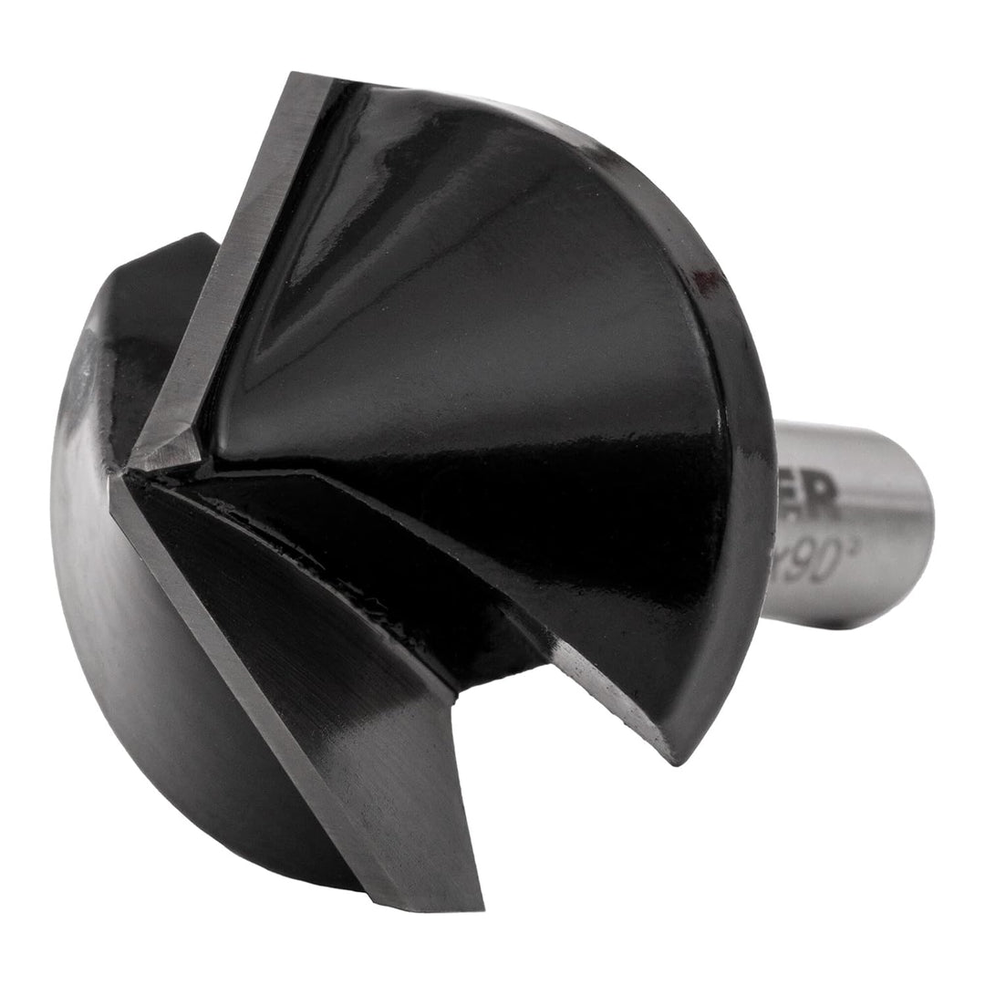 STIER Gipskartonfräser Rigipsfräser, 90° Winkel, D32 mm, 8 mm Schaft für Oberfräsen, 32 mm Durchmess