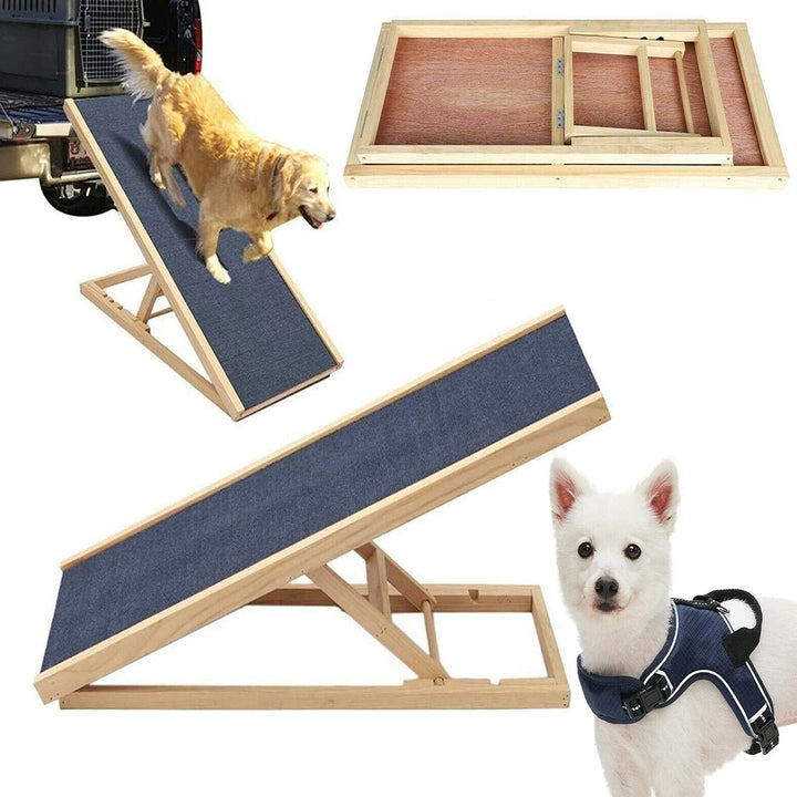 Hundetreppe für Kleine Hunde Hunderampe Auto Klappbar Bett Sofa Stufen Auffahrrampe Treppe Katzenlei