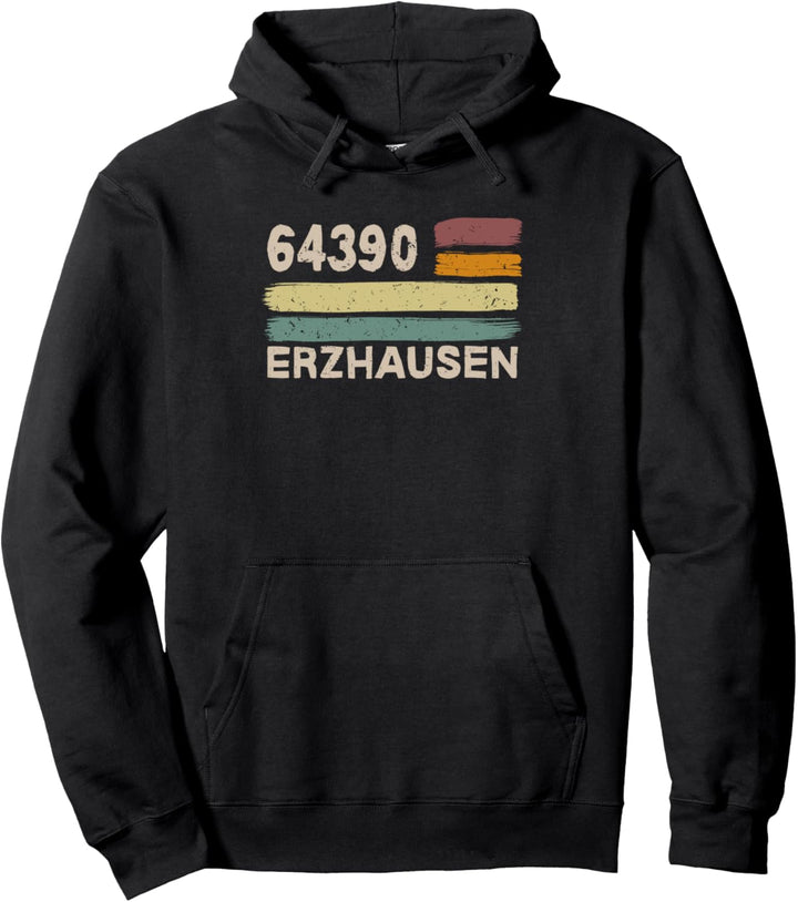 Retro 64390 Erzhausen Vintage Gemeinde PLZ Pullover Hoodie