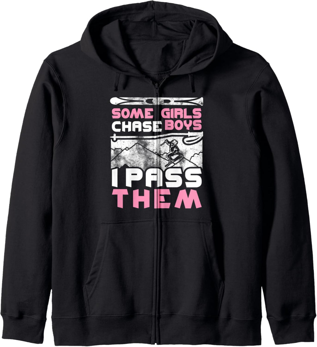 Einige Mädchen jagen Jungs, die ich überholte Fun Kapuzenjacke