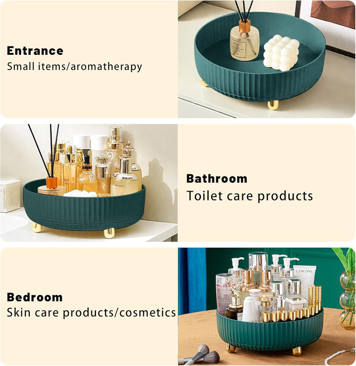 Rotating Makeup Organizer, 360 Rotating Organiser Spinner Tray, Rotating Lazy Susan Organizer is Per