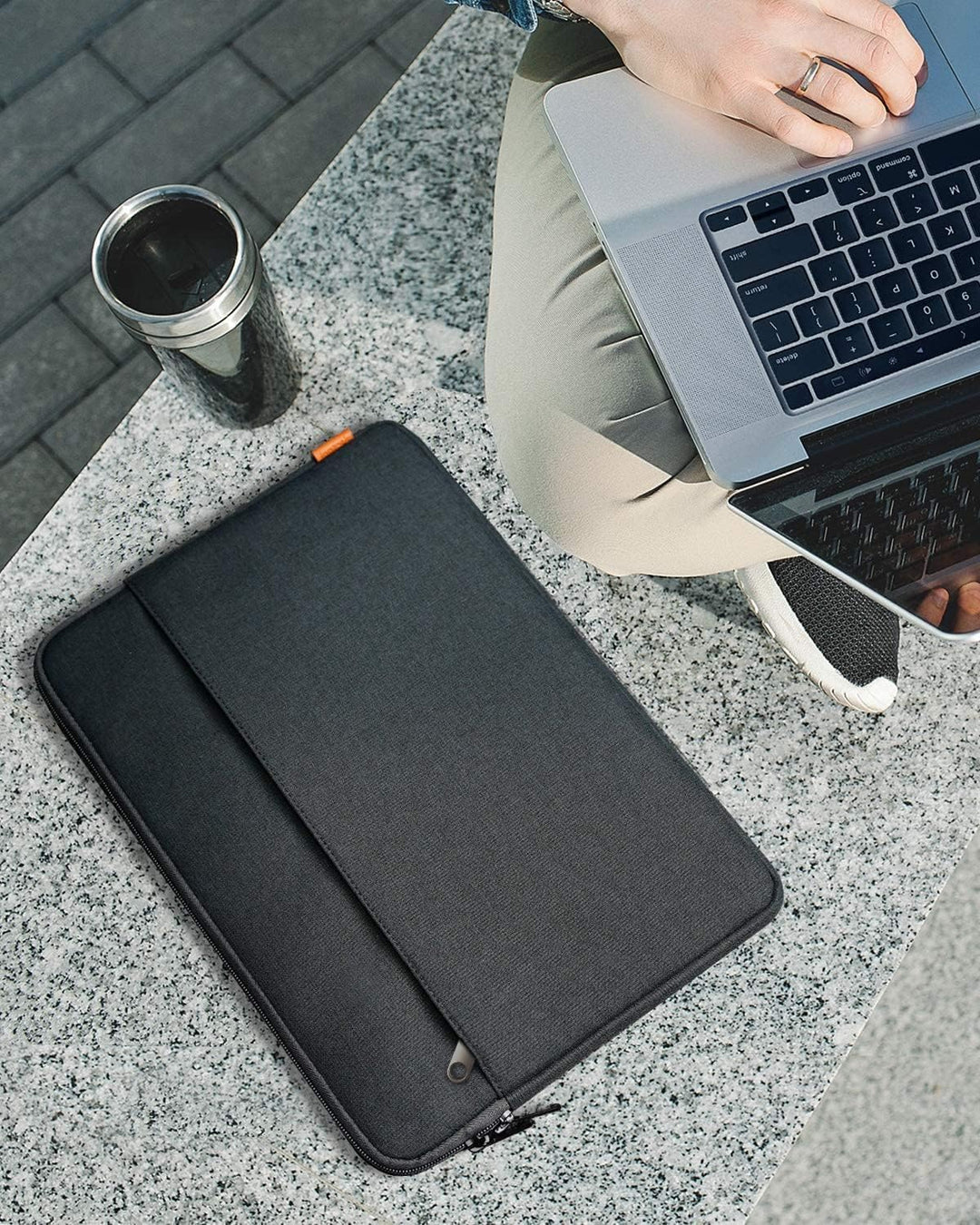Inateck 14 Zoll Laptoptasche Hülle kompatibel mit 15,3 Zoll MacBook Air M3 2024(A3114) M2 2023(A2941