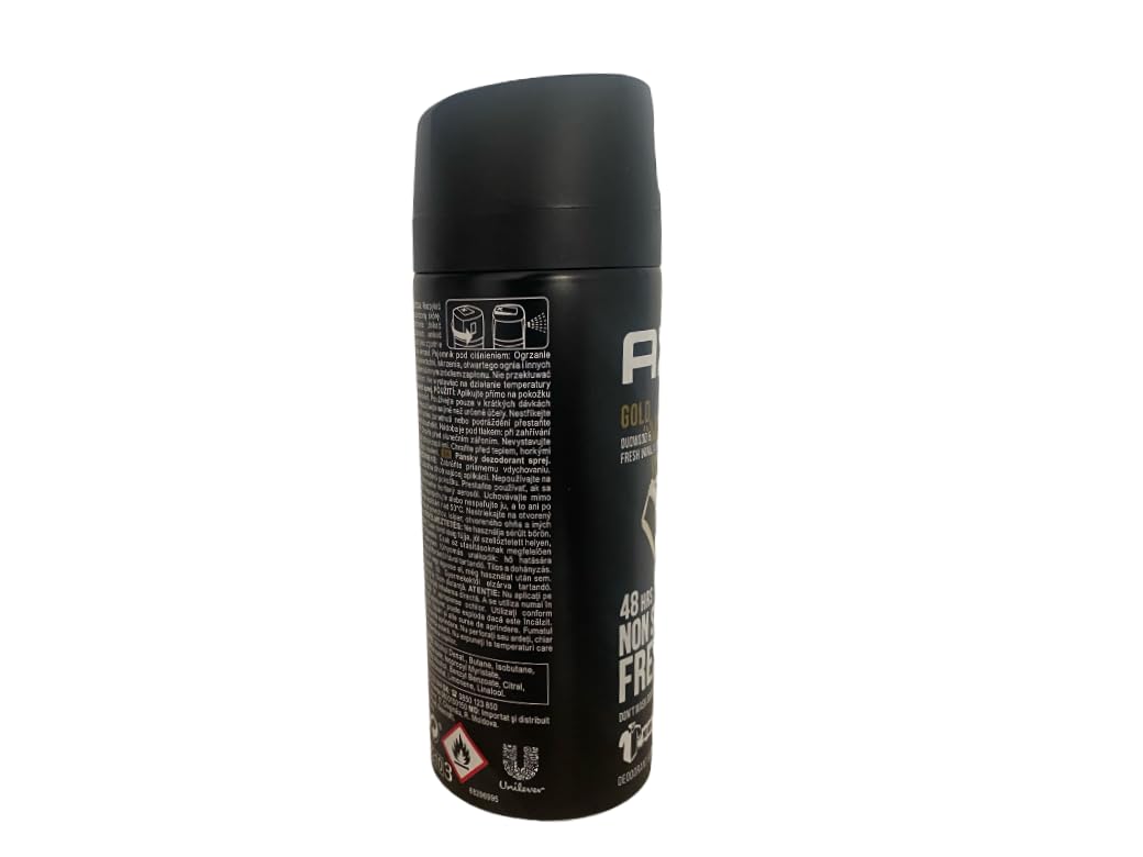 6er Pack - AXE Deodorant/Bodyspray "Gold - Oud Wood & Dark Vanilla" - 150 ml