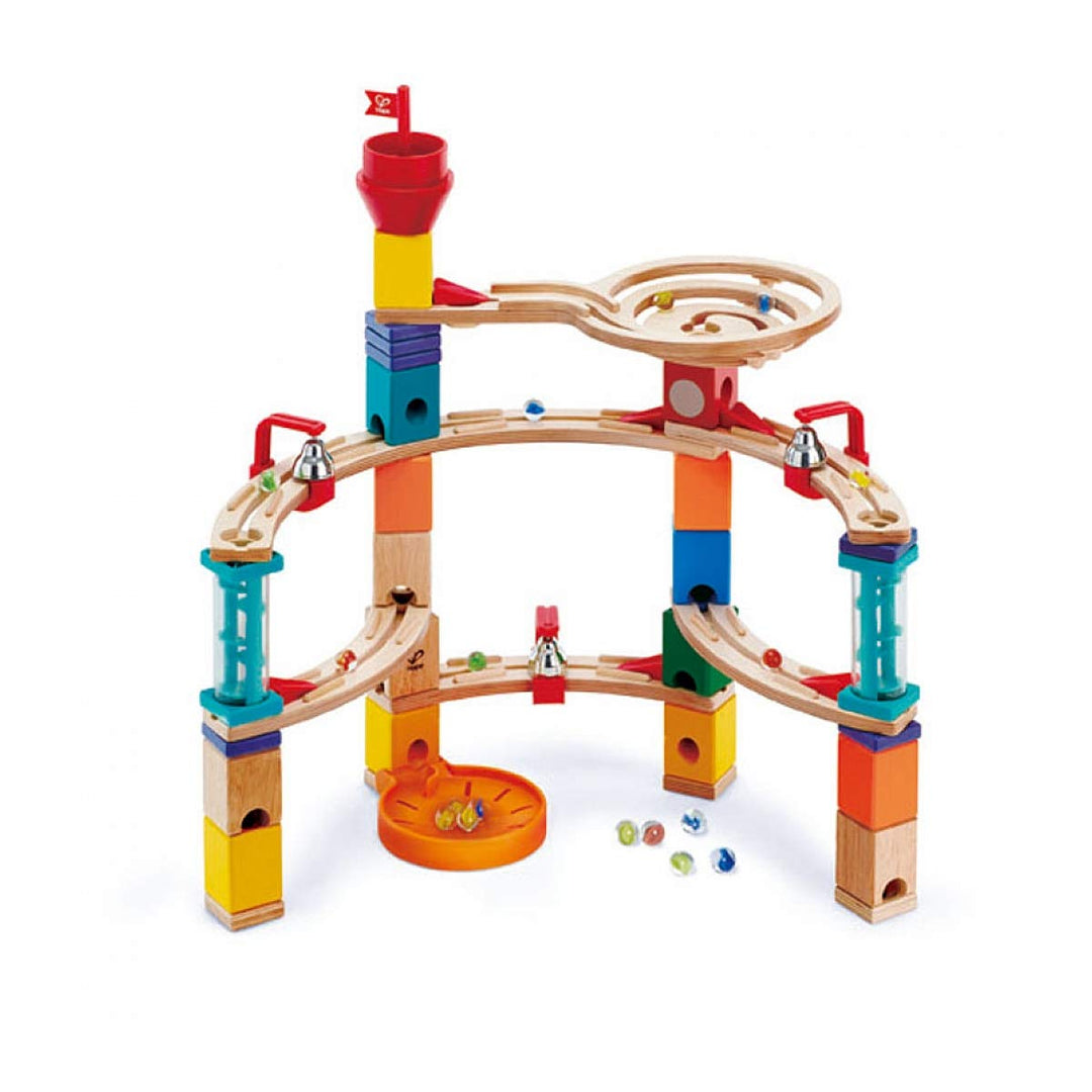 Hape Quadrilla Bau-Set Aus der Burg entkommen aus Holz mit zahllosen Aufbaumöglichkeiten, ab 4 Jahre