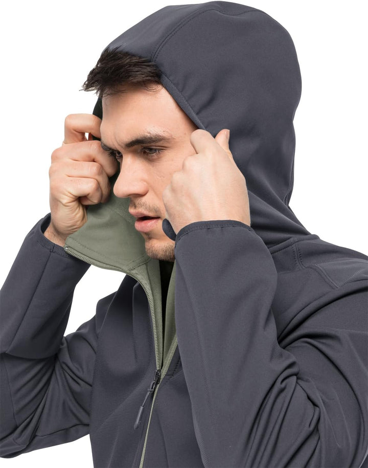 Jack Wolfskin Herren Bornberg Hoody M Softshelljacke L ebony, L ebony