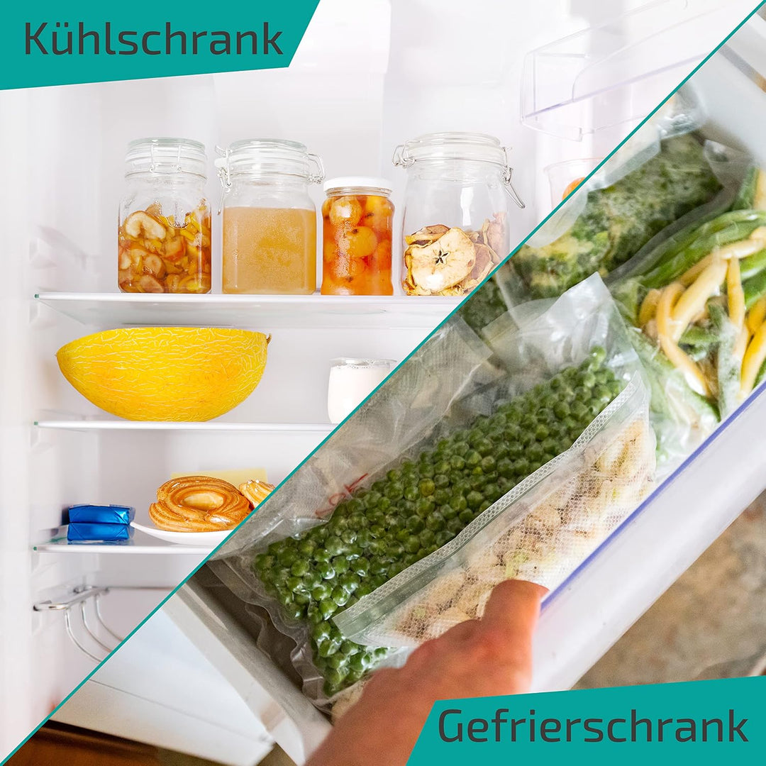 Vakuumbeutel strukturiert für Lebensmittel 20 x 30 cm 100 Stück transparent, für alle Vakuumierer, r