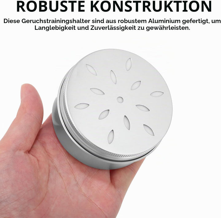 Mipcase 10Er-Pack Hundeduft-Trainingsbox: Hundedufthalter Hundenasen-Metallbehälter Aluminium-Agilit