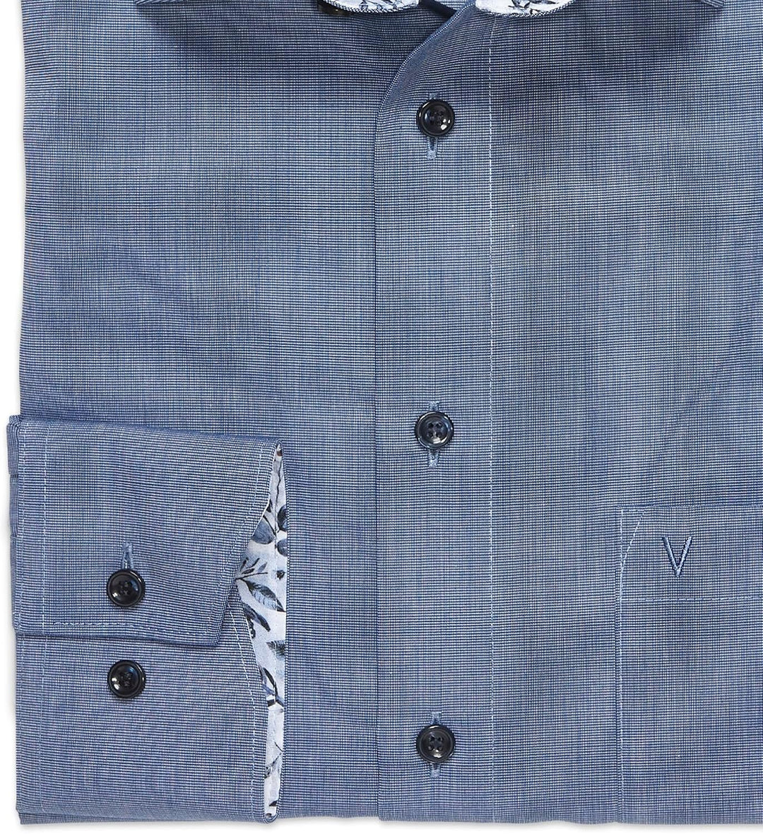 Marvelis Herren Businesshemd Langarm 700014,Einfarbig,Comfort fit,New Kent 45 Nachtblau 14, 45 Nacht