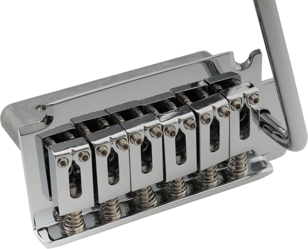 Musiclily Pro 52,5mm 2-Punkt-Stil Gitarren Tremolo Steg Brücke Kurzer Block für Squier Strat, Chrom