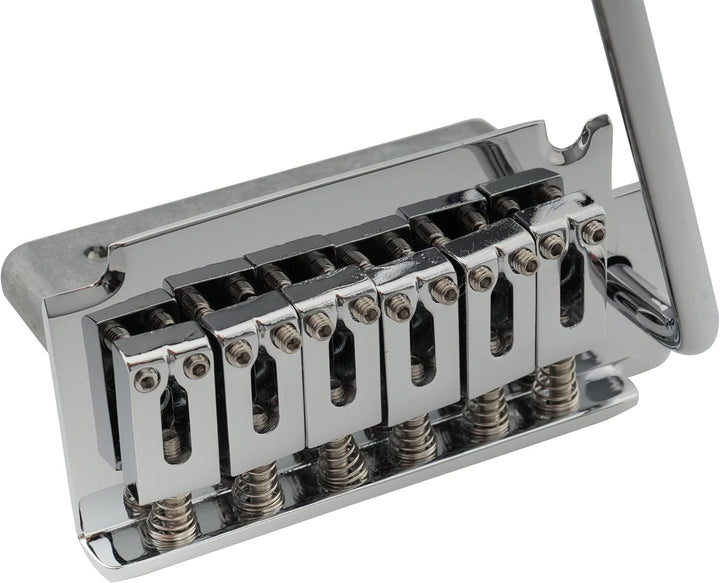 Musiclily Pro 52,5mm 2-Punkt-Stil Gitarren Tremolo Steg Brücke Kurzer Block für Squier Strat, Chrom