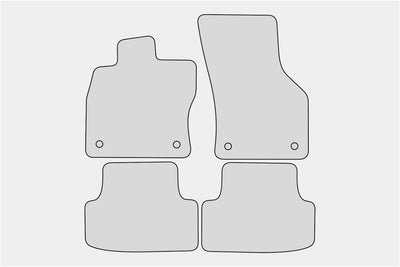 teileplus24 BGF446 Ganzjahres-Fussmatten kompatibel mit Seat Leon 3 5F 5-Türer ST Kombi 2012-2020 Wa