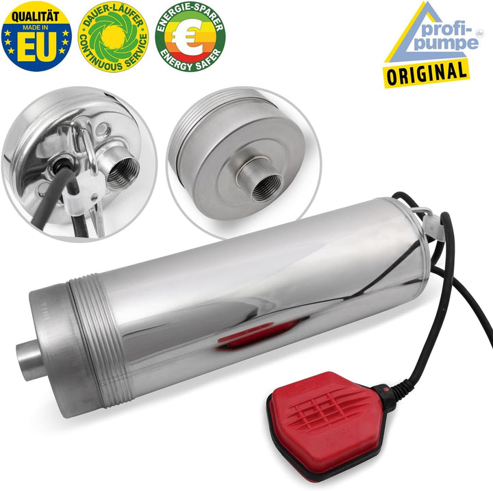 Tauchdruckpumpe Regen-Star SUPER 1000 mit Schwimmerschalter REGENWASSERPUMPE ZISTERNENPUMPE mit Ansc