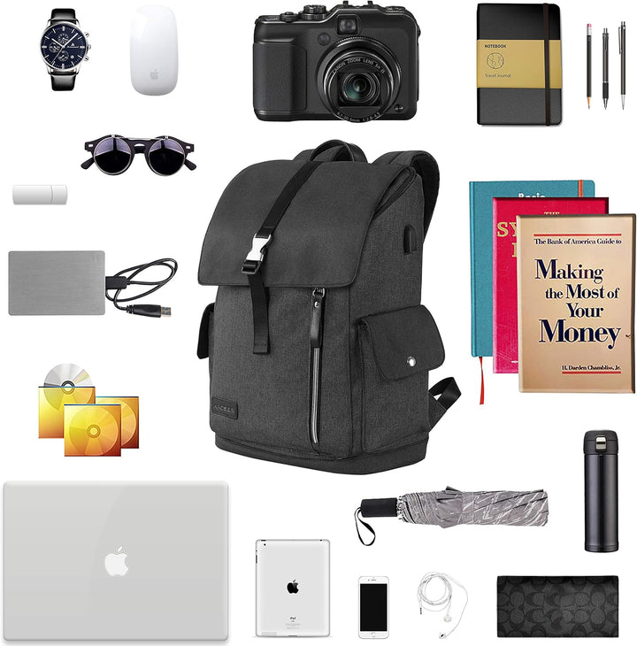 KROSER Laptop Rucksack 17,3 Zoll Damen Herren Schultasche Tagesrucksack Wasserabweisend Grosse Gepäc