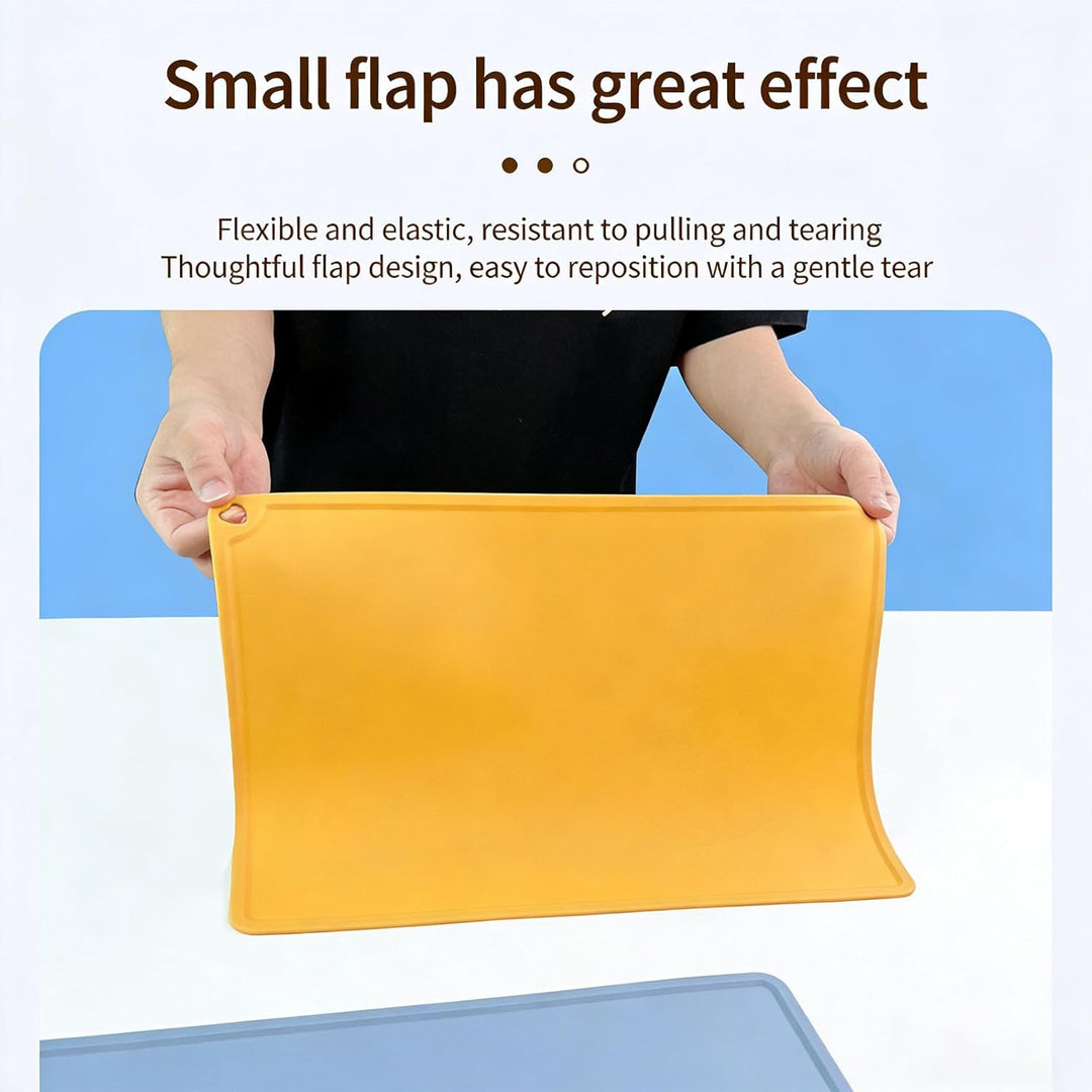 2 Stück Malunterlage für Kinder 60x40cm, Silikon Bastelunterlage Gross A2 Silikon Malunterlage mit A