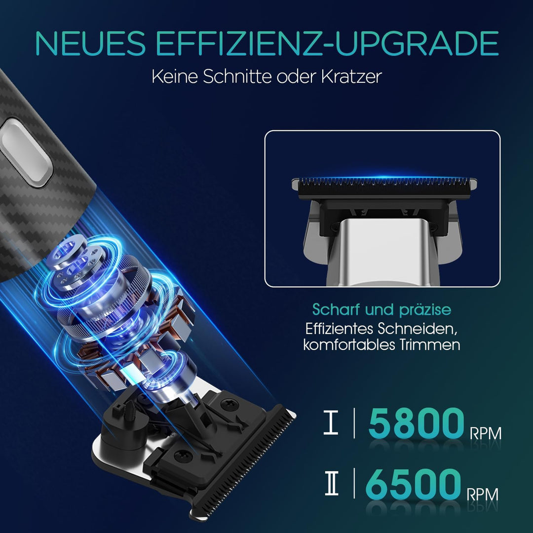 VOYOR Barttrimmer Herren,Ganzkörper Haarpflege,Rasierer und Haarschneider für Gesicht,Kopf und Körpe