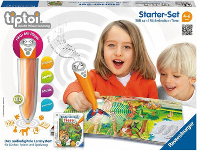Ravensburger Lernspiel tiptoi Starter-Set mit Stift und Buch Bilderlexikon Tiere - 00508 / Erforsche