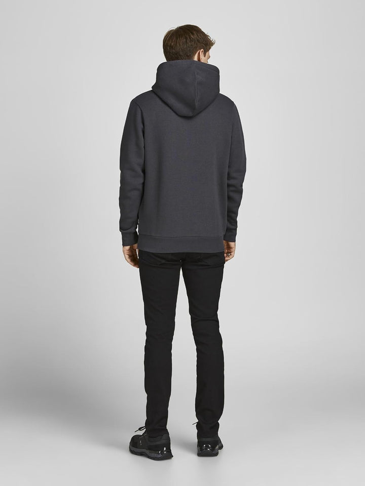 JACK &amp; JONES Male Kapuzenpullover Logo Kapuzenpullover M Asphalt, M Asphalt
