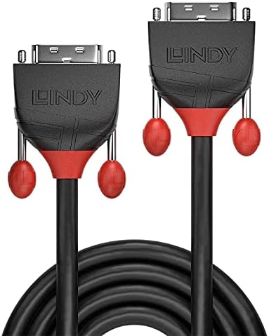 LINDY 36255 1m DVI-D Single Link Kabel, Black Line 1m Black Line, 1m Black Line