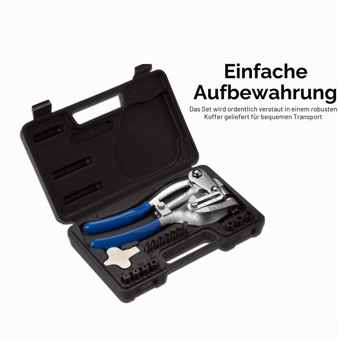Neiko 02612A Handstanzer und Lochstanzer aus Blech, Cr-V Power Punch und Locher Set, Power Punch und