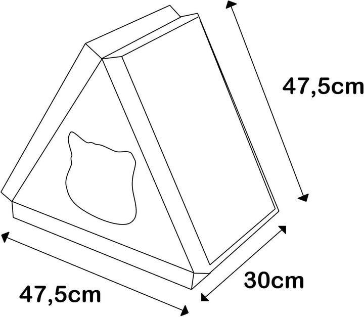 Just-sale Katzen Papp & Kratzkarton Pyramide Katzenspielzeug und Höhle…