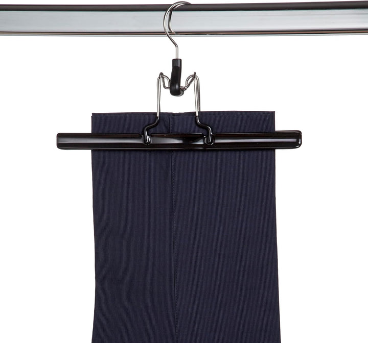 MAWA Klemmbügel, 10 Stück, platzsparende Klemmbügel, geeignet für Hosen und flächige Teile, 360° dre
