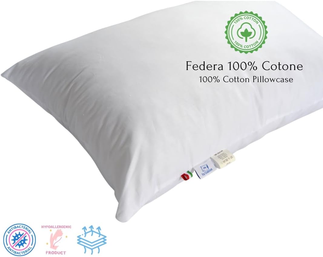 GM Soft Cloud Kissen für Bett 50x80 cm Kopfkissen 2er Set Innenkissen 100% Baumwolle hypoallergene u