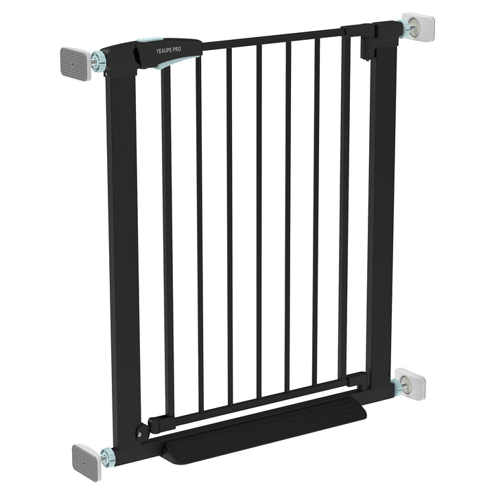 YEAUPE PRO Kindergitter Ohne Bohren, für Breiten 74-78 cm | Türschutzgitter mit Wandschutz Pads | Tr