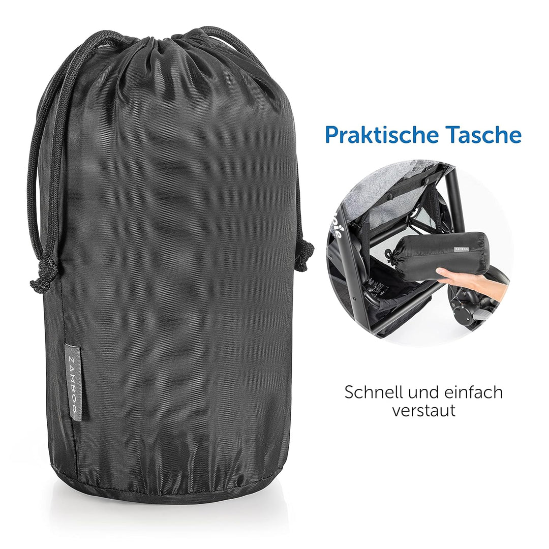 Zamboo Universal Decke für Kinderwagen und Buggy - wasserabweisende Outdoor Beindecke für Sportwagen