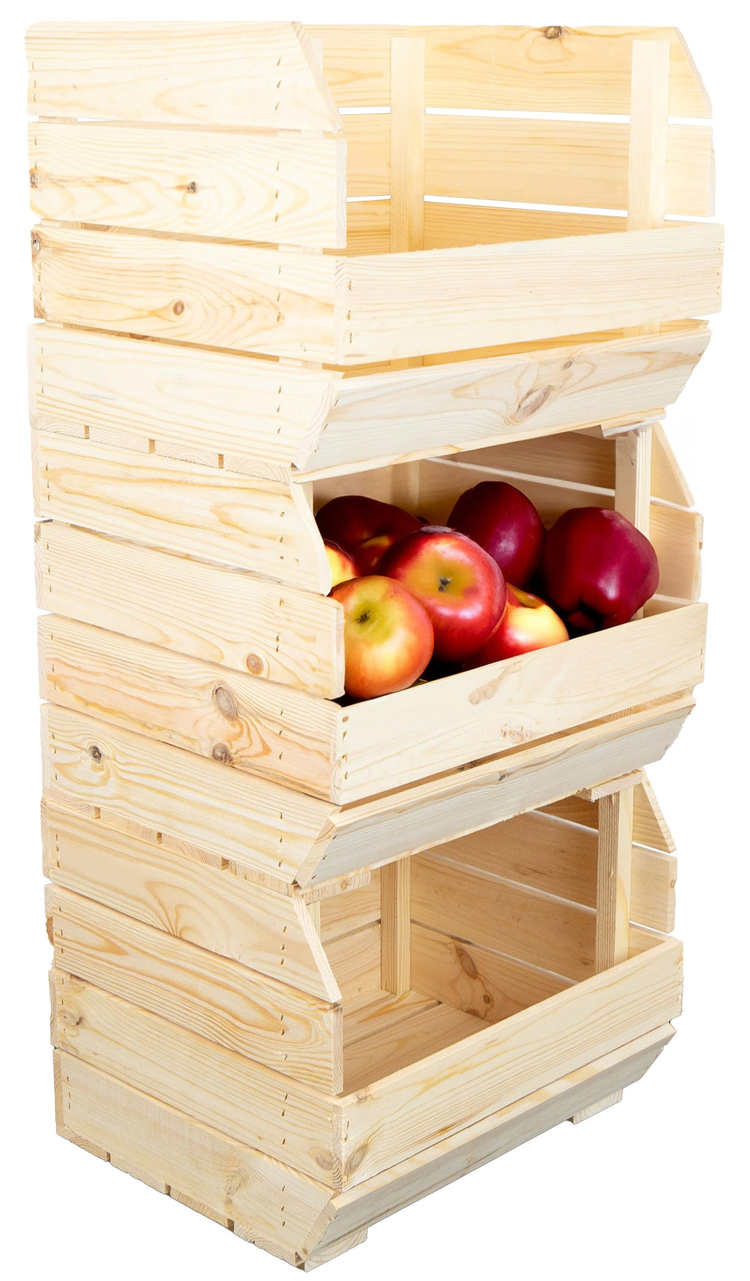 Kistenkolli Altes Land Kartoffelsteige 40x33x30 cm Gemüsekiste Obsthorde Gemüsekorb Kartoffelkiste z