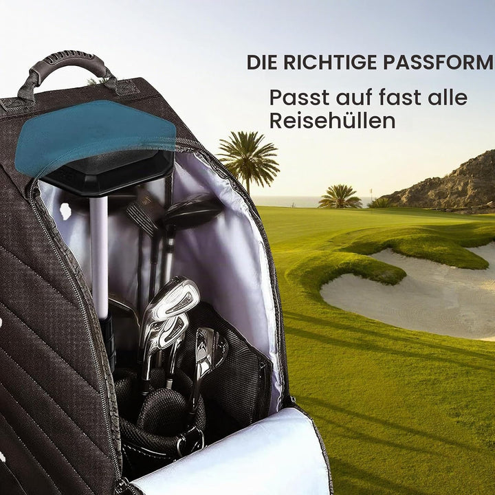 LOVMEAD Golf Travelcover, Golf Protector Travel Covers Support System Backbone-Reiseabdeckung aus Al