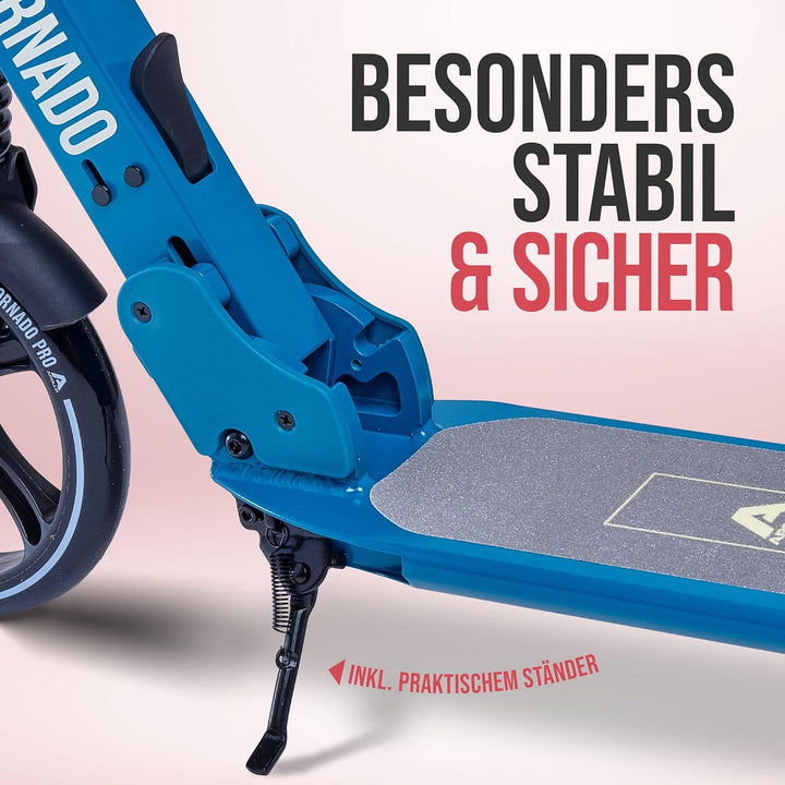 Apollo High End Scooter Erwachsene - Tornado | Cityroller Kinder ab 7 Jahre mit Bremse und Federung