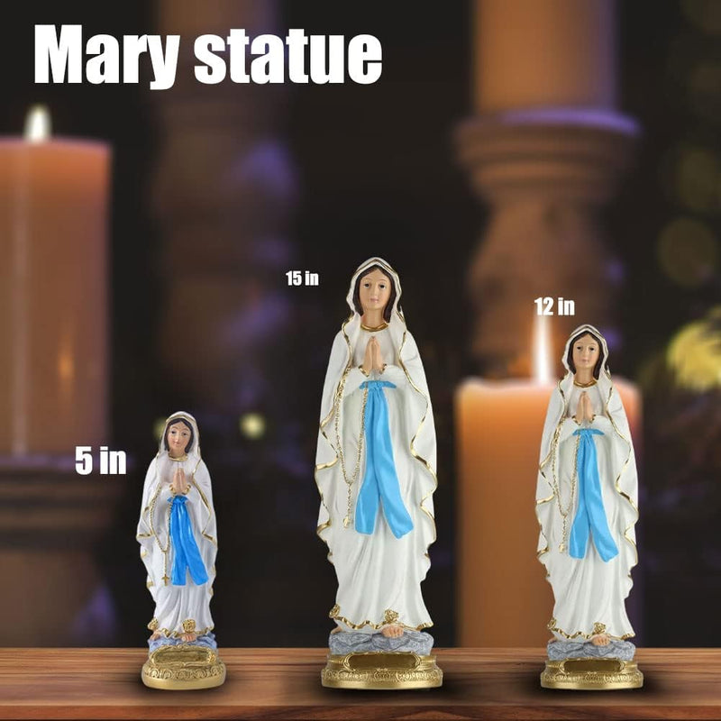 Lourdes Jungfrau Maria Statue, 5.7 inch katholische Gesegnete Jungfrau Maria Statuen, katholisches G