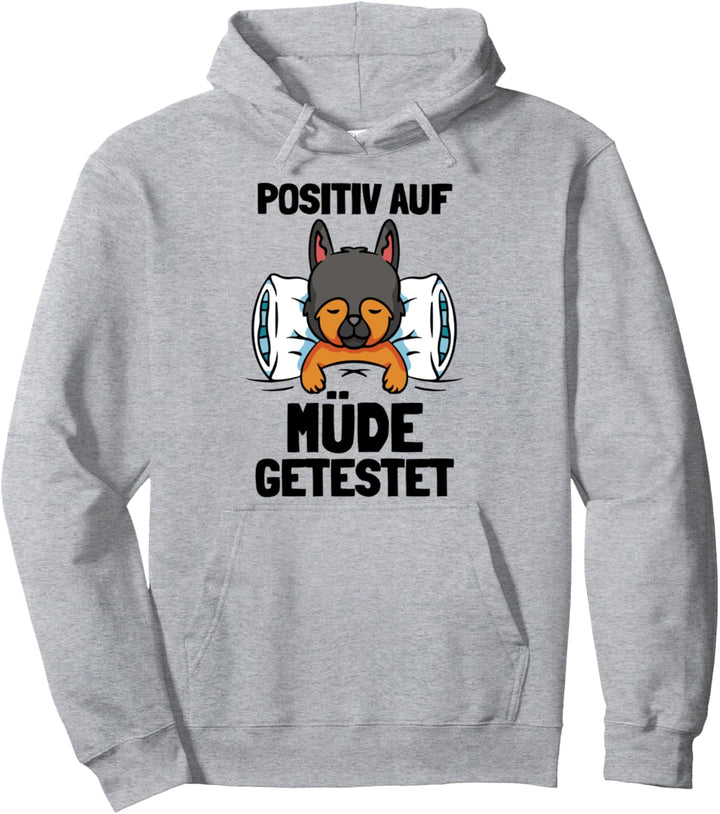Positiv Auf Müde Getestet - Süsses Schlaf Hunde Pullover Hoodie