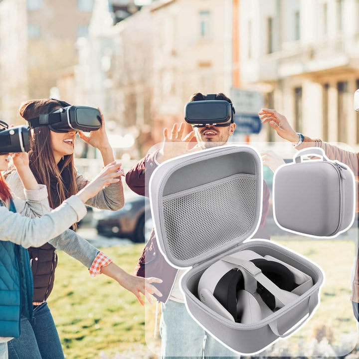 co2CREA Hart Reise Schutz Hülle Etui Tasche für Quest 3S All-in-one VR Gaming Headset (Nur Hülle, VR