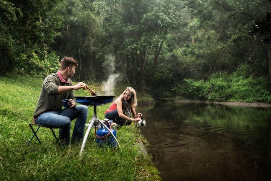 CADAC Skottelbraai Original 28-37mBar - Mit Topfhalter, Skottel und praktischer Aufbewahrungstasche