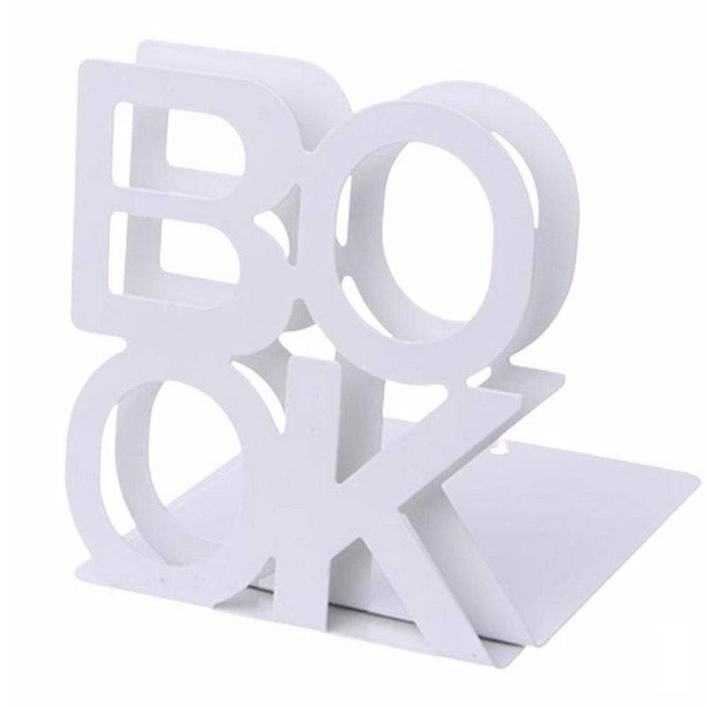 L-förmige Metall-Buchstützen, strapazierfähig, Buchstützen, Ständer, Schreibtisch-Organizer, Bücherr