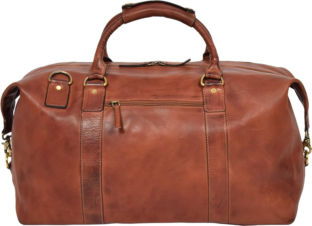 Echtes Leder Reisetasche Vintage Hellbraun Luxus Reise Duffle Tasche Fitnessstudio Wochenende Kabine