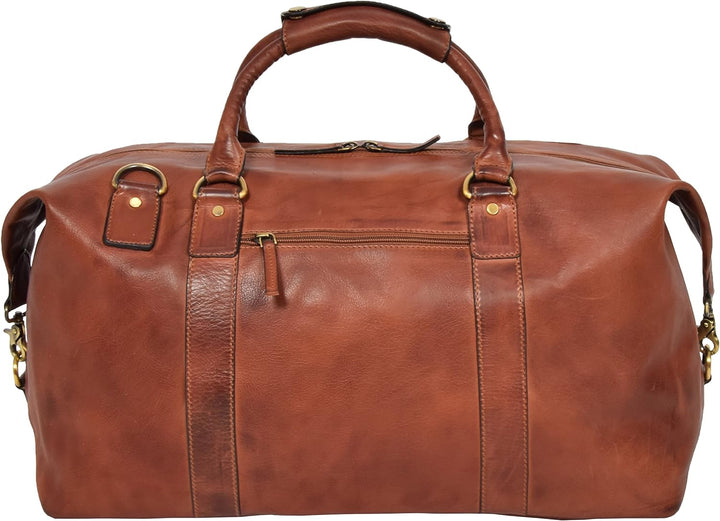 Echtes Leder Reisetasche Vintage Hellbraun Luxus Reise Duffle Tasche Fitnessstudio Wochenende Kabine