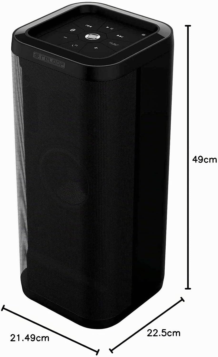 Reloop Groove Blaster Bluetooth® Lautsprecher AUX, NFC, USB Schwarz