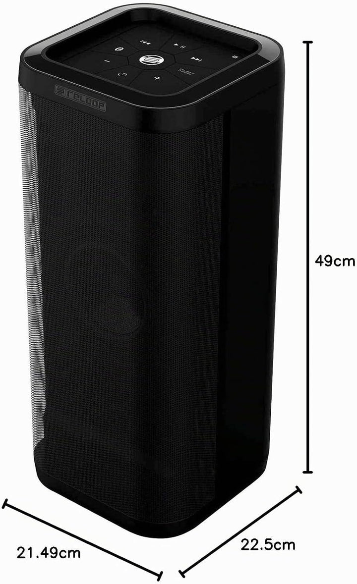 Reloop Groove Blaster Bluetooth® Lautsprecher AUX, NFC, USB Schwarz