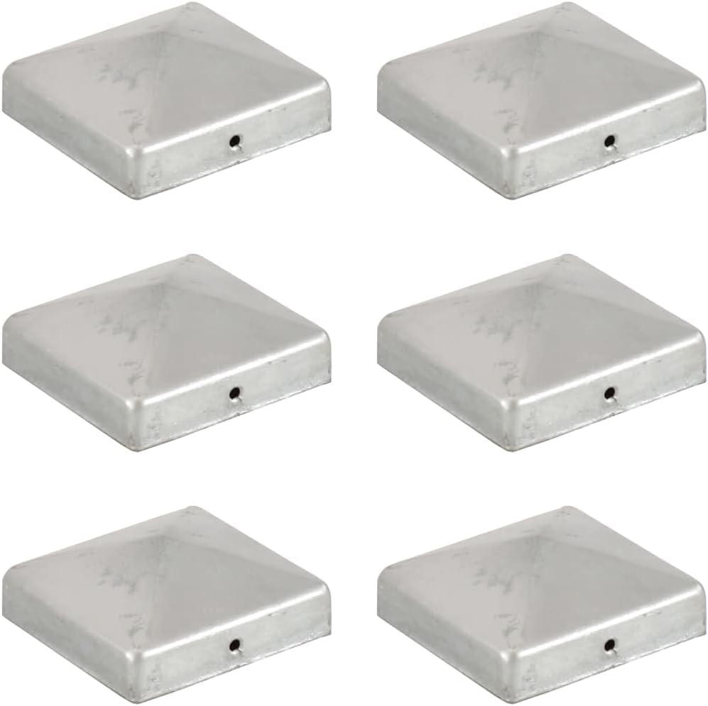 vidaXL 6x Pfostenkappe Pyramide Zaunkappe Pfahlkappe Zierkappe Abdeckkappe Zaunpfahlkappe Pyramidenk