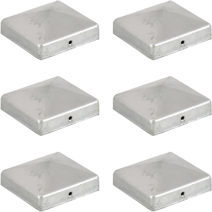 vidaXL 6x Pfostenkappe Pyramide Zaunkappe Pfahlkappe Zierkappe Abdeckkappe Zaunpfahlkappe Pyramidenk