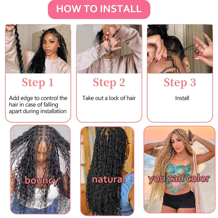 Huarisi 22 Inch Water Wave Bulk Human Hair for Braiding No Weft 100g Human Braiding Hair Water Wave