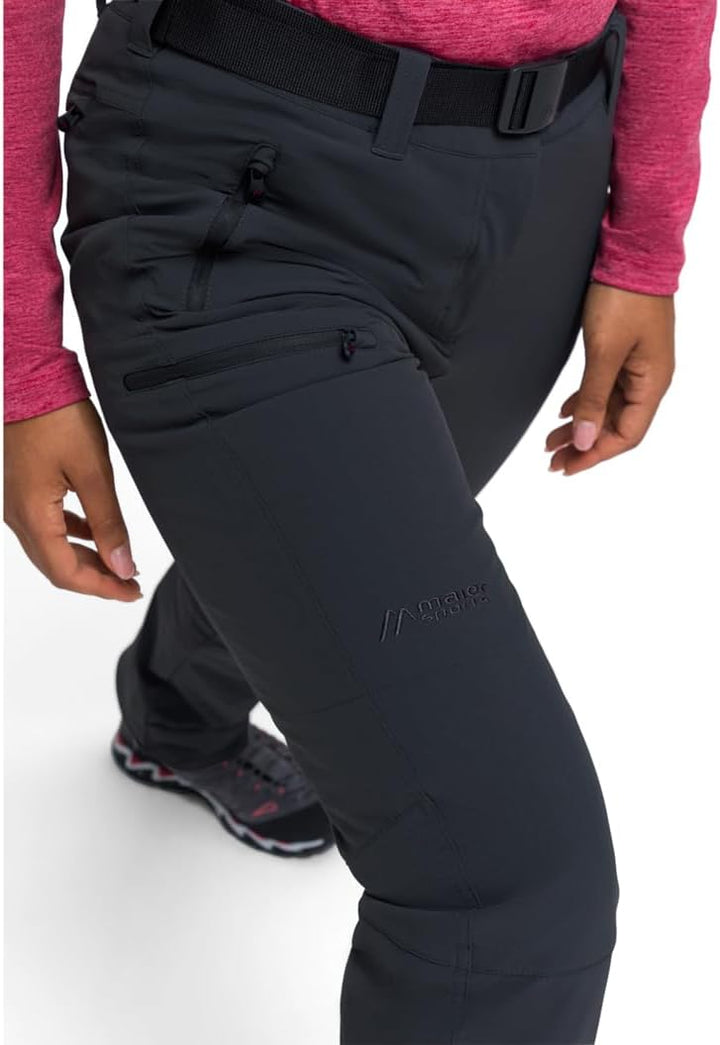 Maier Sports Damen Wanderhose Rechberg Therm 46 Schwarz, 46 Schwarz