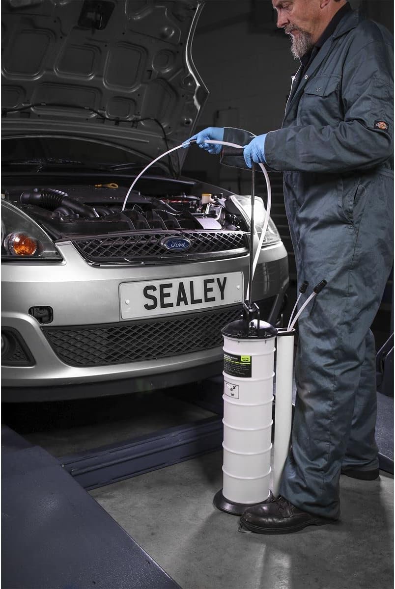 Sealey S01169 Manueller Vakuum-Öl- und Flüssigkeitsabsauger, 6,5 l