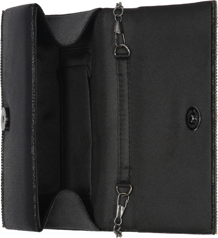 Jessica McClintock Damen Alexis Sparkle and Shine Clutch, Einheitsgrösse Schwarz, Schwarz