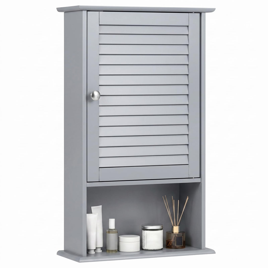 COSTWAY Hängeschrank, Badezimmerschrank hängend, Wandschrank Badschrank mit verstellbarem Einlegebod