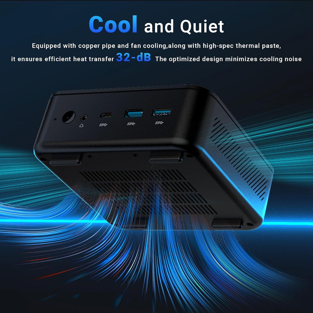 MINIX NGC-NR660 Mini PC, AMD Ryzen 5 6600H, 16 GB DDR5, 512 GB PCIe 3.0 SSD, kompakter Mini Desktop